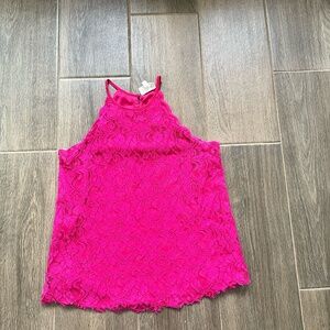 Magenta halter top